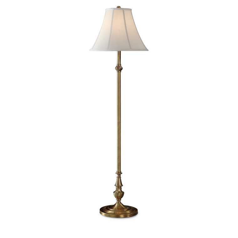 Lite Master Conway Floor Lamp in Antique Solid Brass F7351AB-SL