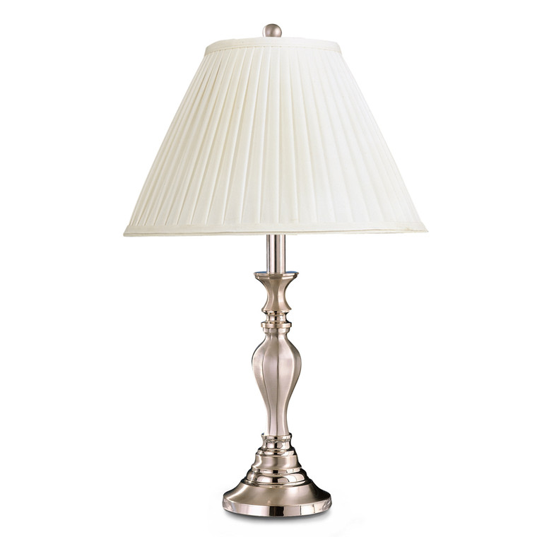Lite Master Southampton Table Lamp Nickel on Solid Brass T6492NK-SR