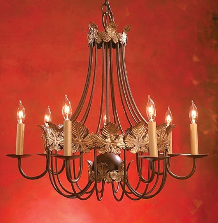 Autumn Leaf 10 Candle Chandelier by Studio Steel 1635