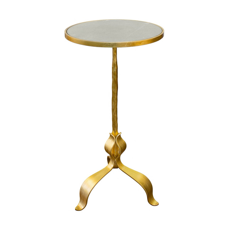 Worlds Away Barclay Cigar Table in Gold Leaf BARCLAY G