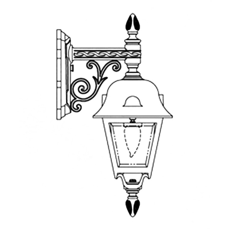 Hanover Lantern B5672 Small Jefferson Wall Mount