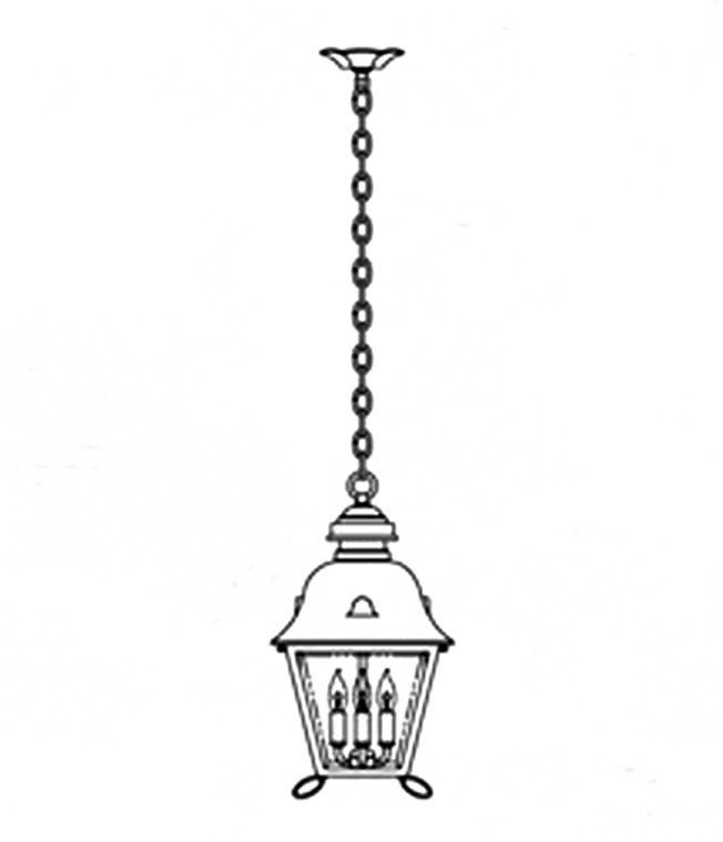 Hanover Lantern B5719 Large Jefferson Signature Ceiling Lantern