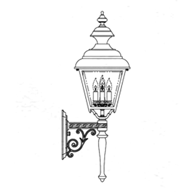 Hanover Lantern B9675 Large Plymouth Wall Mount