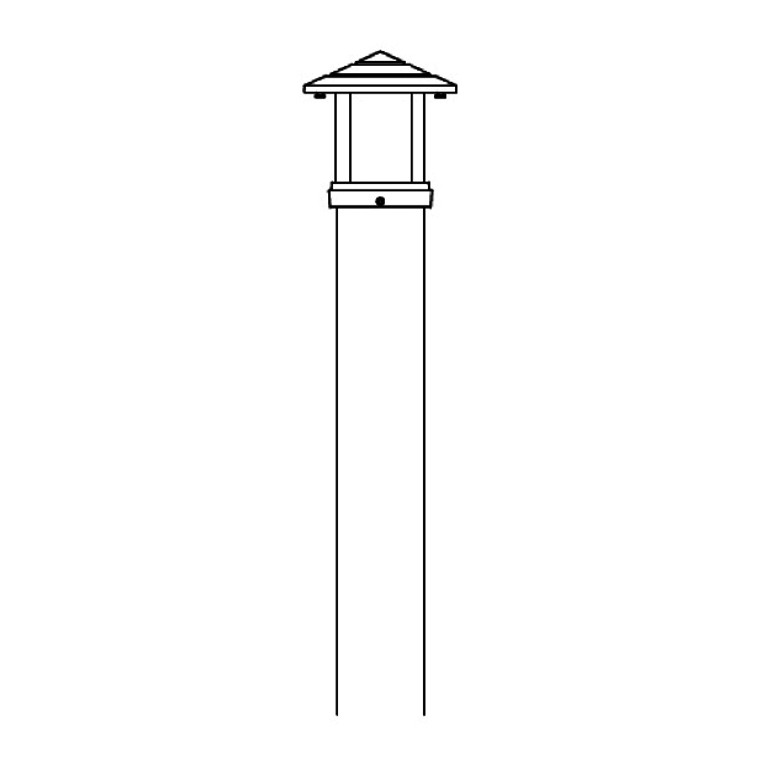 Hanover Lantern 28286 Indian Wells 7 inch Path and Landscape Light: Line Voltage