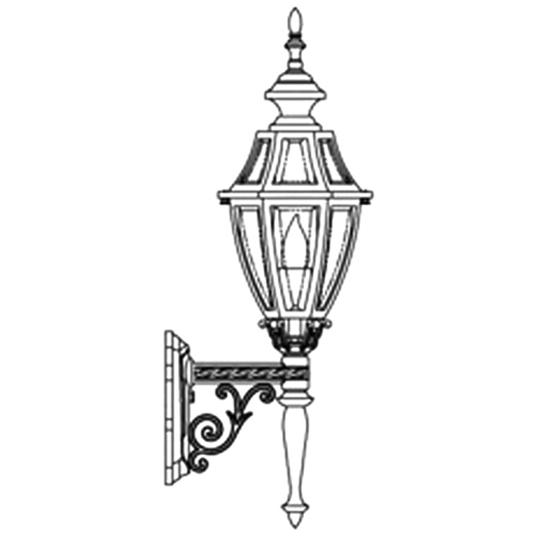 Hanover Lantern B13275 Small Augusta Wall Mount