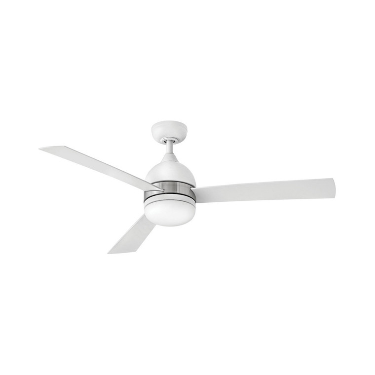 Hinkley Verge 52" LED Ceiling Fan Indoor/Outdoor Matte White with Wall Control and Light Kit 902352FMW-LWA