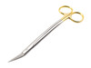 Dean Scissors 7 inches Double Curved Gold Plated with Tungsten Carbide inserts