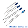 Infiltration Cannula curved Luer Lock Set of 4