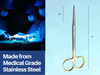 Scissors Surgical 5" Straight Gold Plated Handle Tungsten Carbide ARTMAN