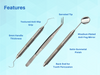 Dental Examination Mirror Probe Tweezers with Slip Resistant Surface Artman Instruments