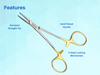 Artery Forceps Golden Straight 5 inches Mosquito Orthodontic Dental Surgical hemostat ARTMAN