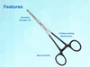 Foerster Sponge Forceps 9.5" Straight Serrated Surgical Holding Forcpes ARTMAN