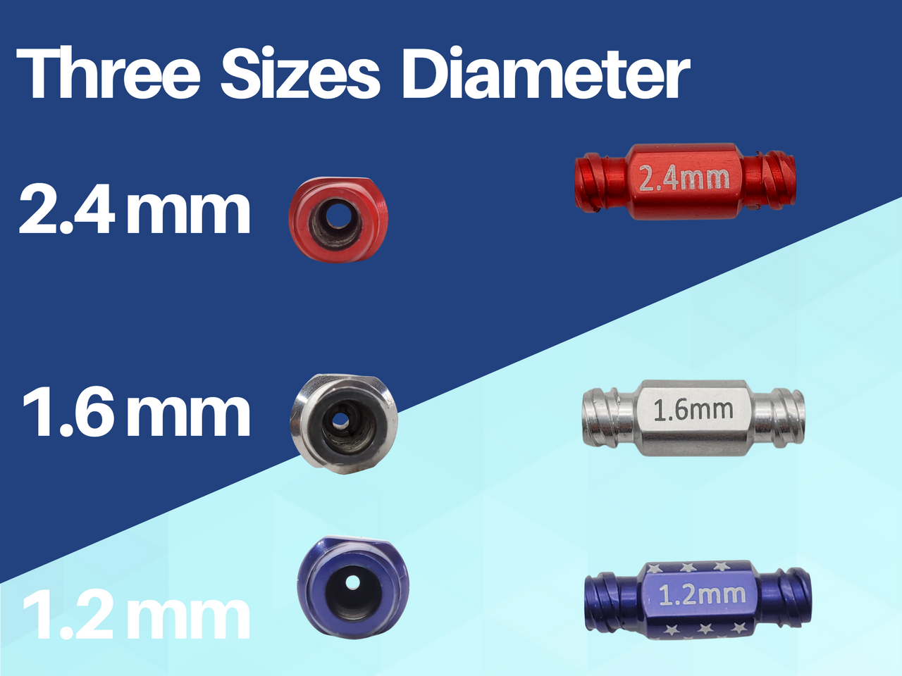 Artman Instruments AS-069 Fat Transfer Connector Adapter Set of 3 for Luer Lock Infiltration Cannula