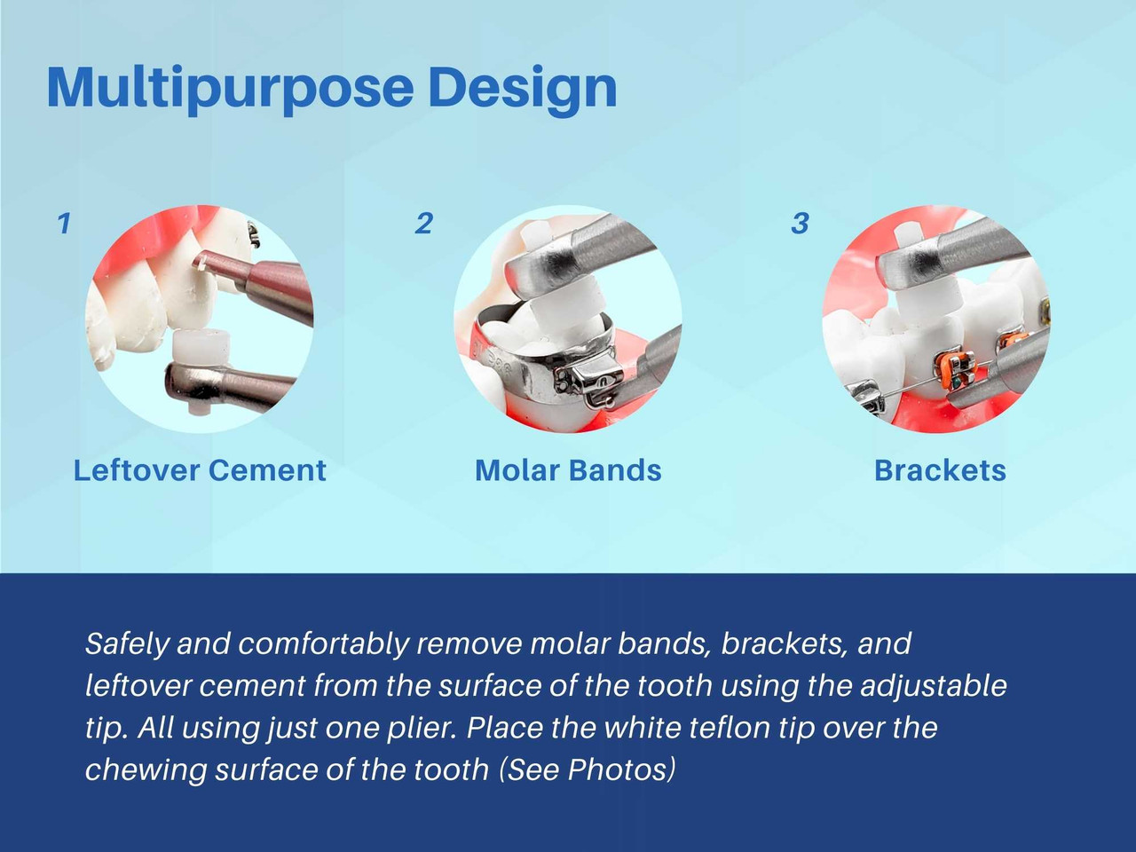 Orthodontic adhesive removing pliers, cement removing pliers ARTMAN