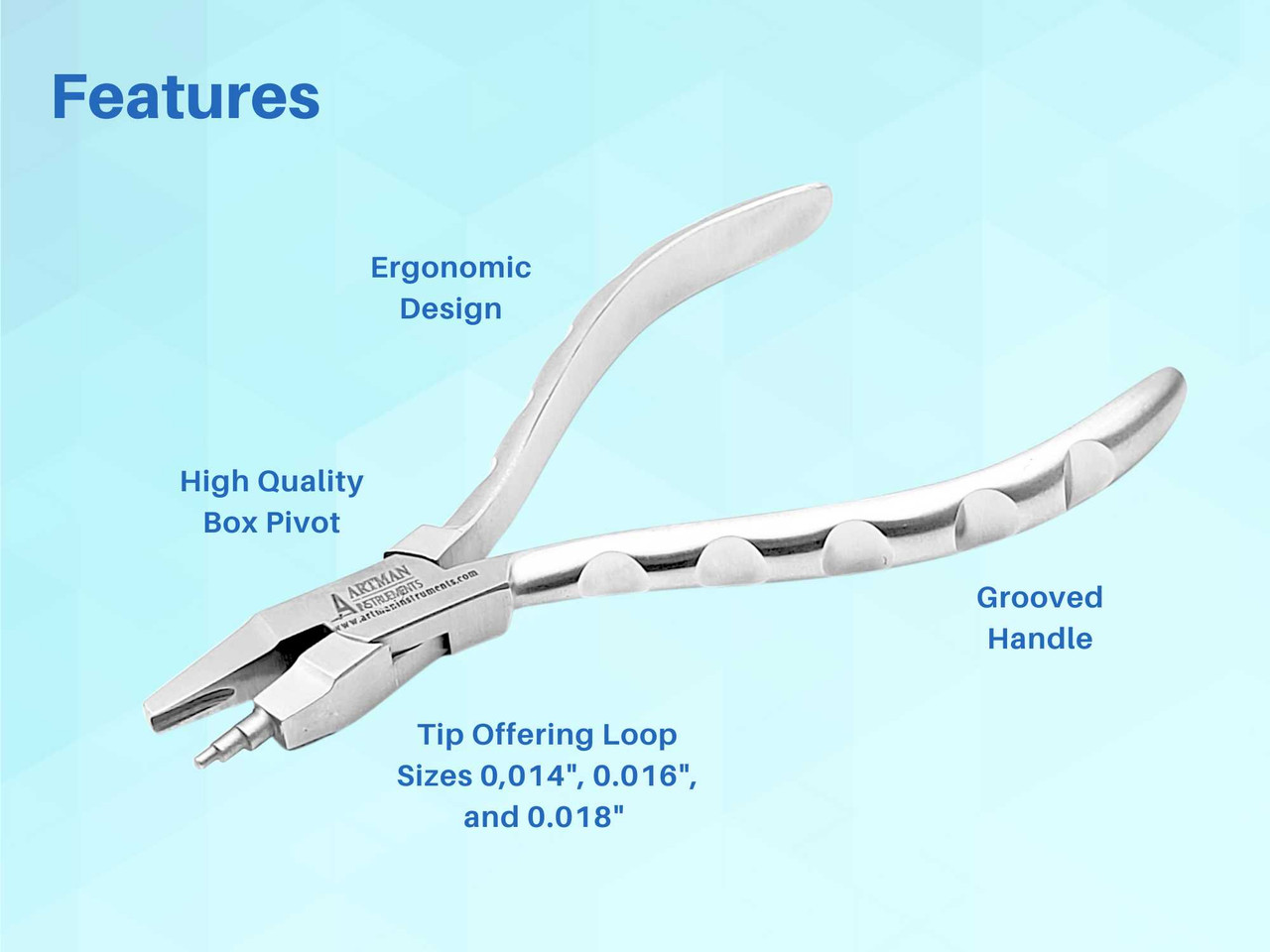 Tweed Omega Orthodontic Loop Forming Pliers ARTMAN - Artman