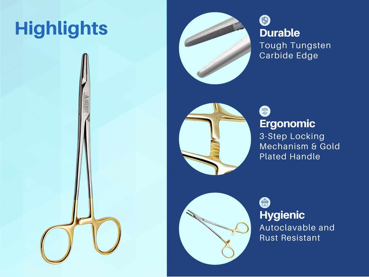Cruciate Needle Holder Tungsten Carbide - Universal Surgical Instruments