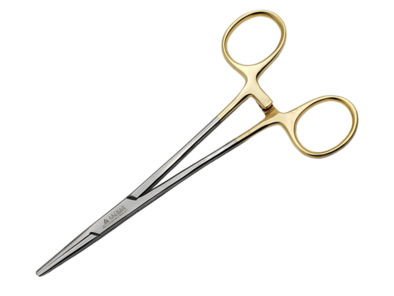 Artery Forceps 6" Straight Hemostat Mosquitoes Gold Plated Handle ARTMAN