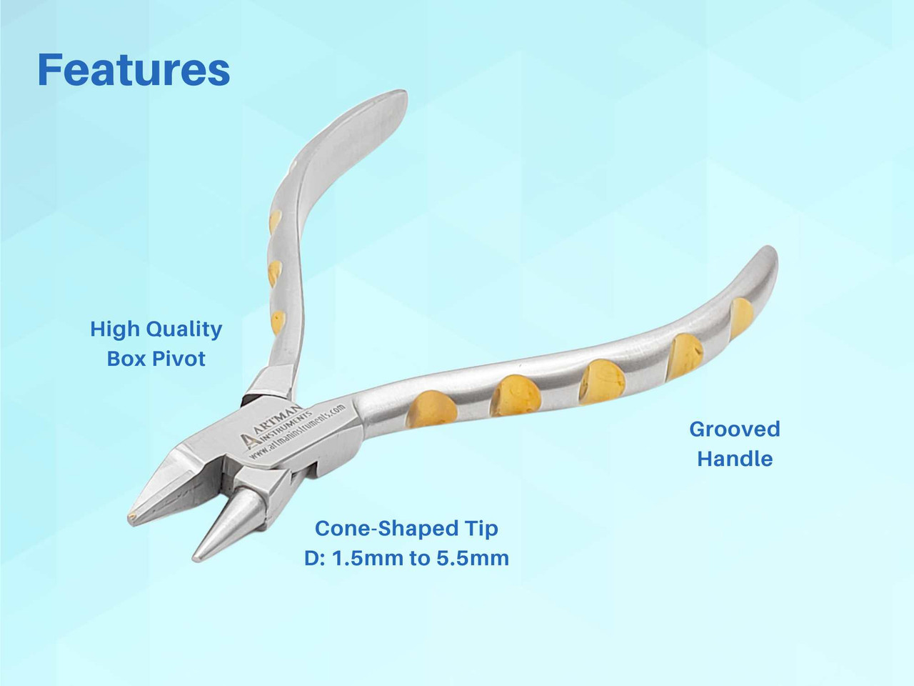 Chain Nose Pliers for Bending, Shaping and Looping Wire, 5.5 Inch Jewelry  Making Tool