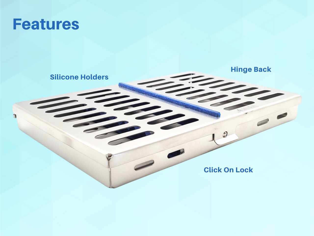 10 Instruments Cassette Rack for Autoclave ARTMAN