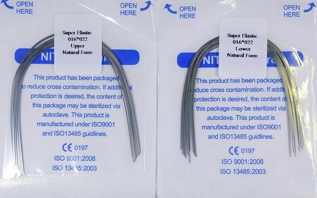 Orthodontic Nickle Titanium Copper Alloy Super elastic lower wire Pack of 10