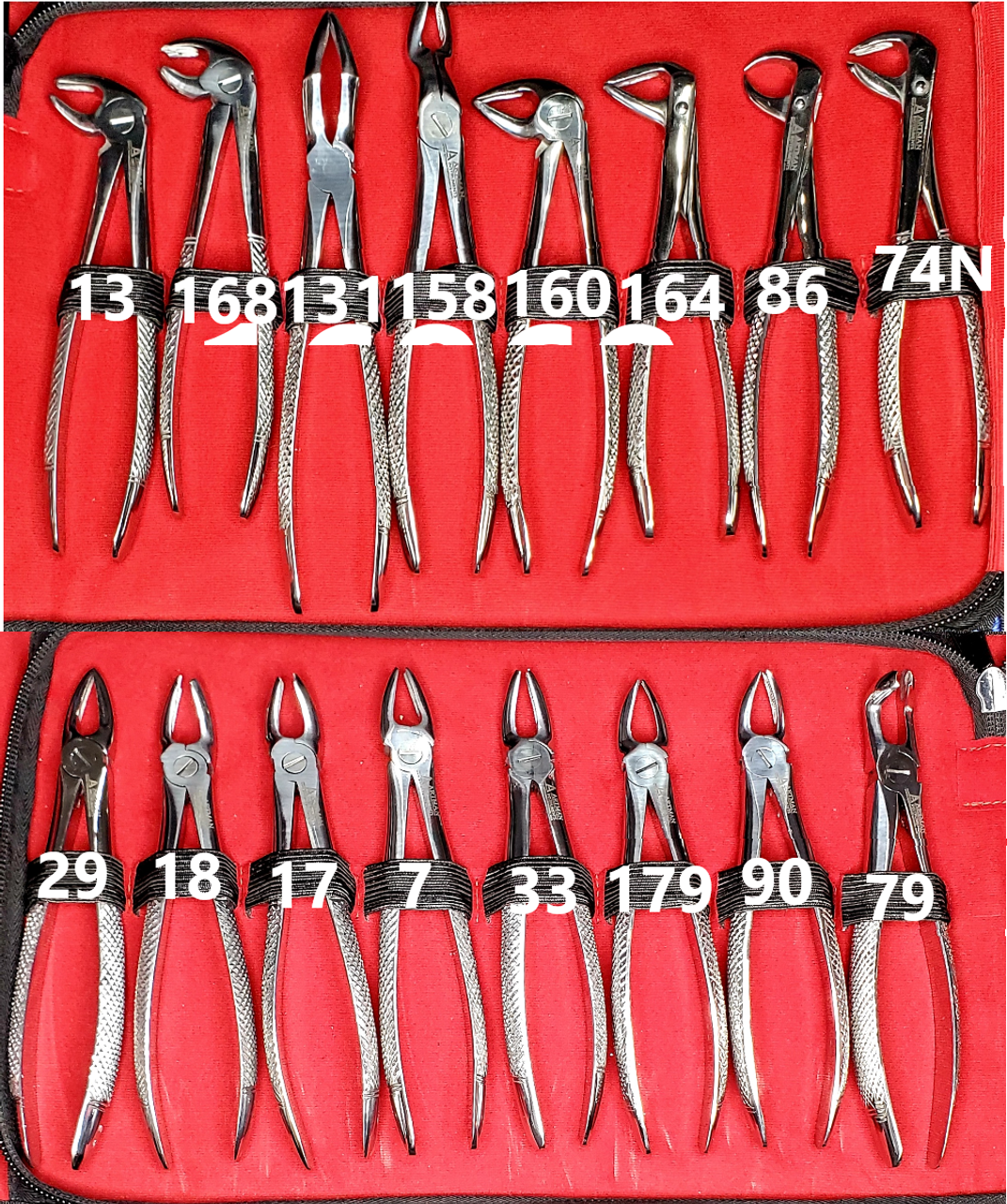 Set of 16 Each Stainless-Steel Oral Dental Extraction Surgery EXTRACTING Forceps Dental Instruments ARTMAN Brand