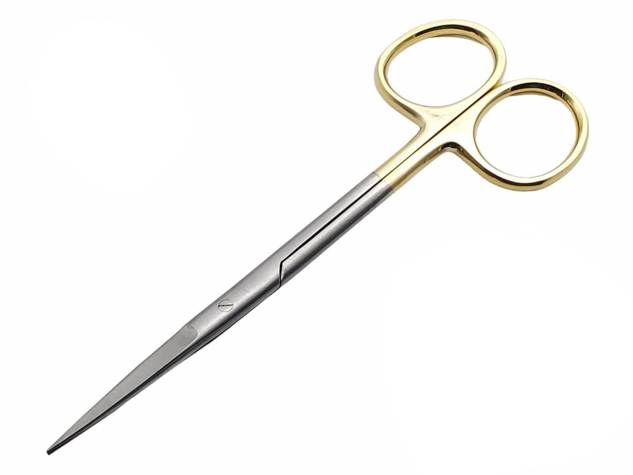 Scissors 5.5 inches Straight Gold Plated Handle with Tungsten Carbide  Inserts Extra Sharp ARTMAN