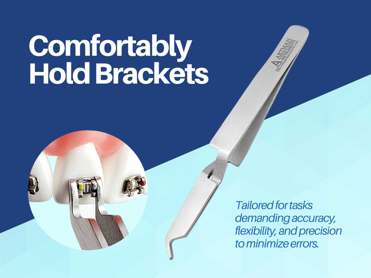 Dental Bracket Holding Tweezer Cut Type