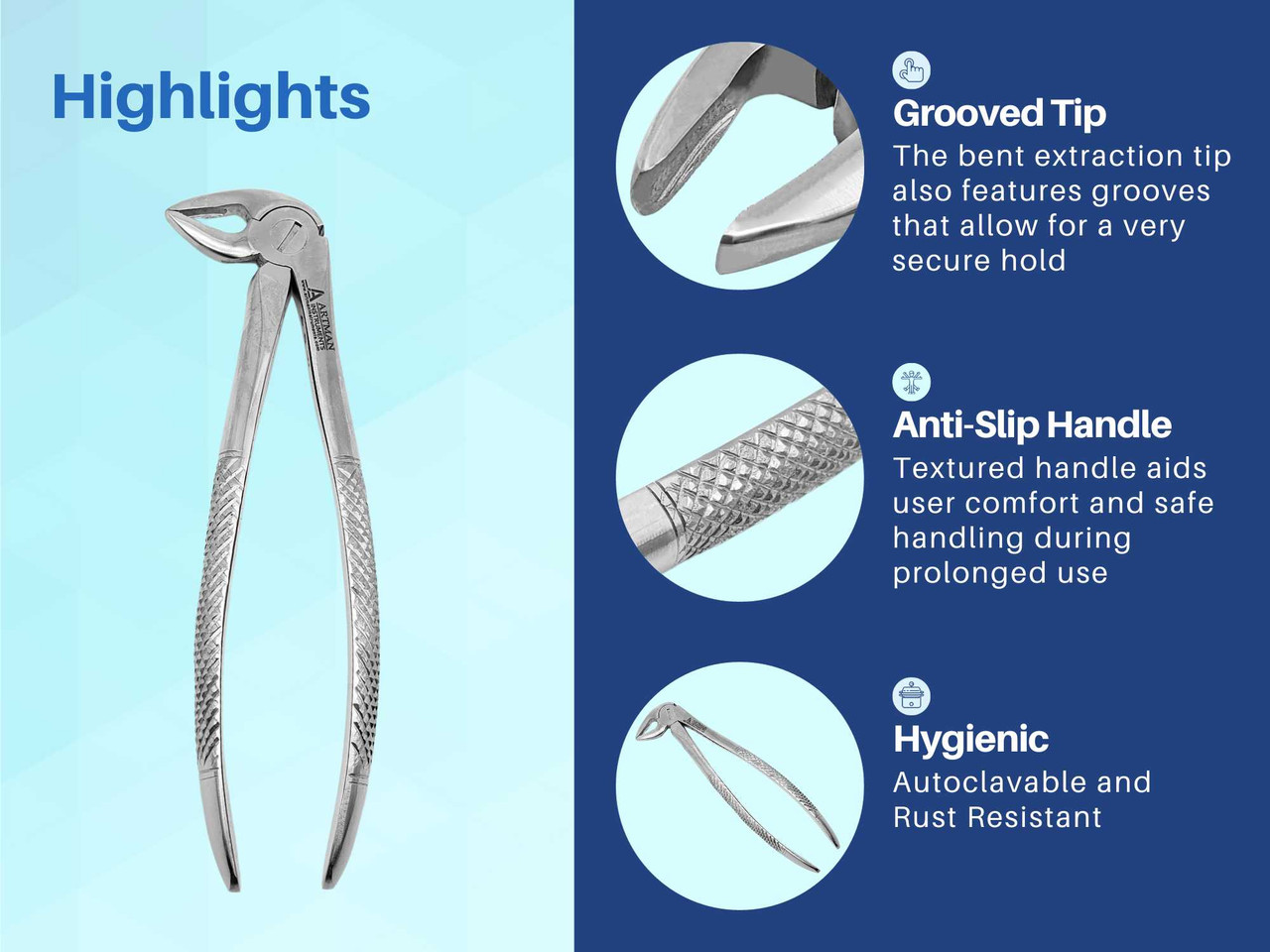 Dental Extraction Forceps (Lower Anterior for Roots) #33