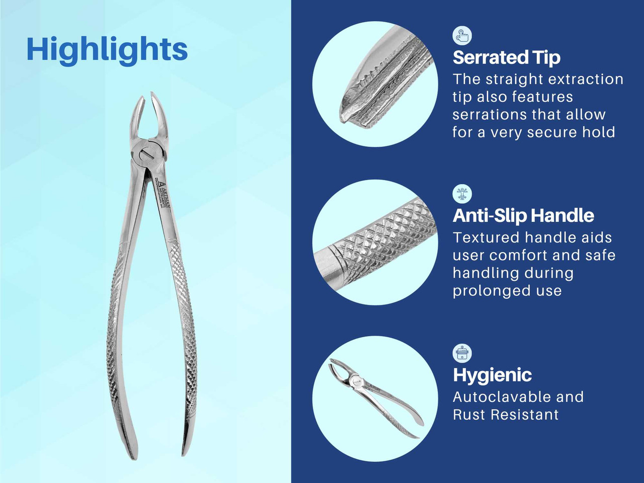 Dental Extraction Forceps (Upper Left Molar) #18