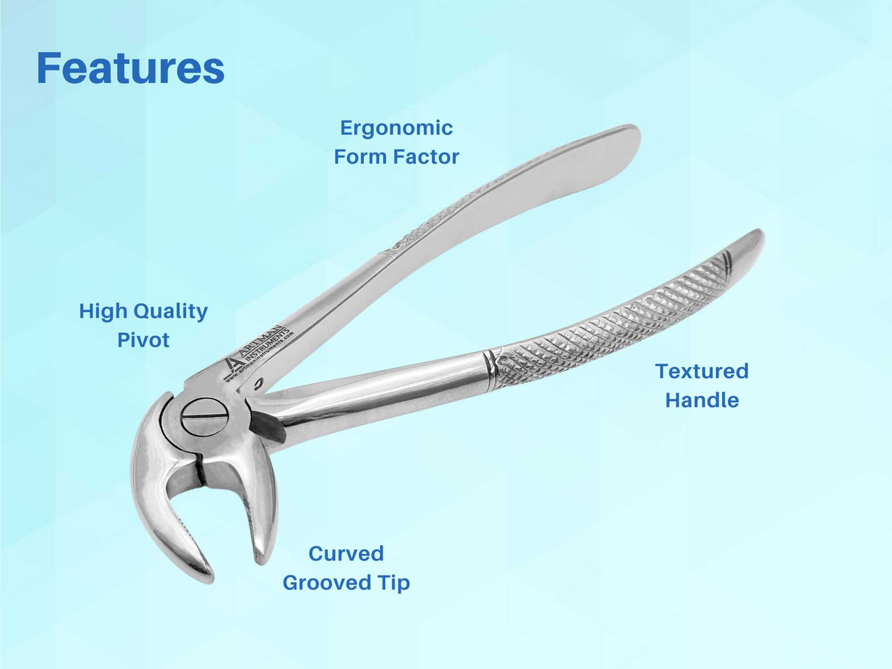 Dental Extraction Forceps (Lower Anterior Wide Beak) #13