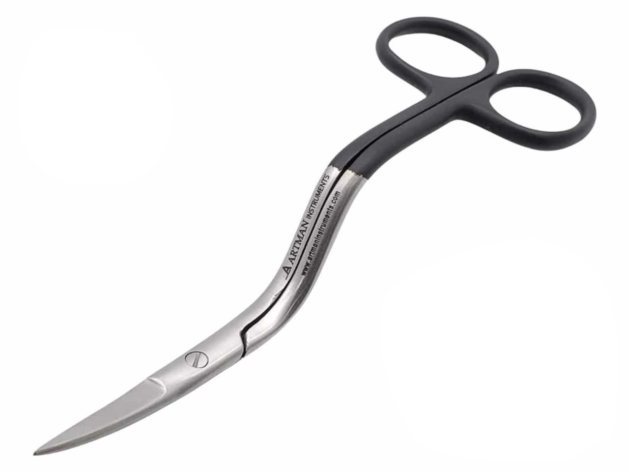 Bent Handle Curved Surgical Scissors 6 ARTMAN