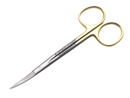 Ribbon Scissors 4 in Straight 15mm Blunt/Blunt - Delasco