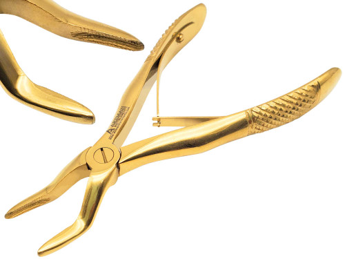 Baby Extraction Forceps Upper Molar Gold Plated