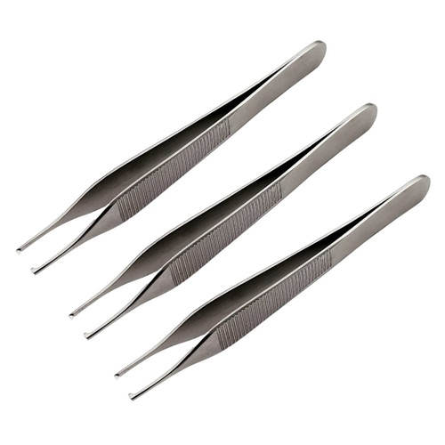 Adson Forceps Set of 3 Kocher with Skin Stopper at The Back ARTMAN Brand