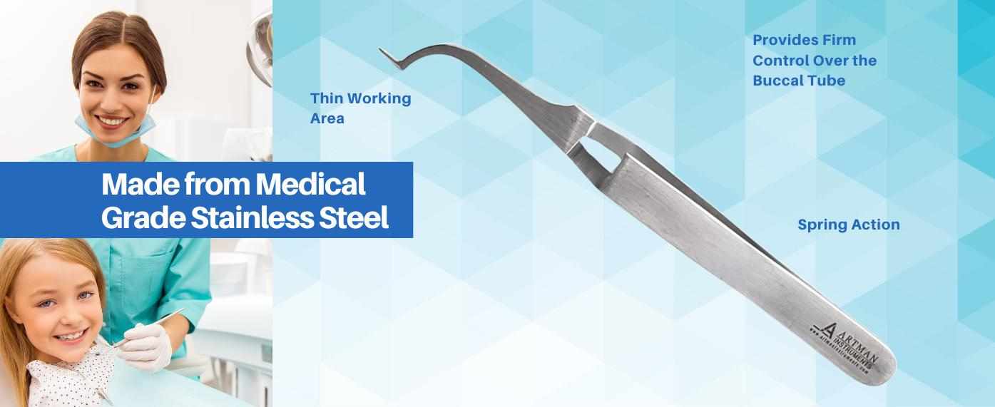 Buccal Tube Tweezers Non-Reverse