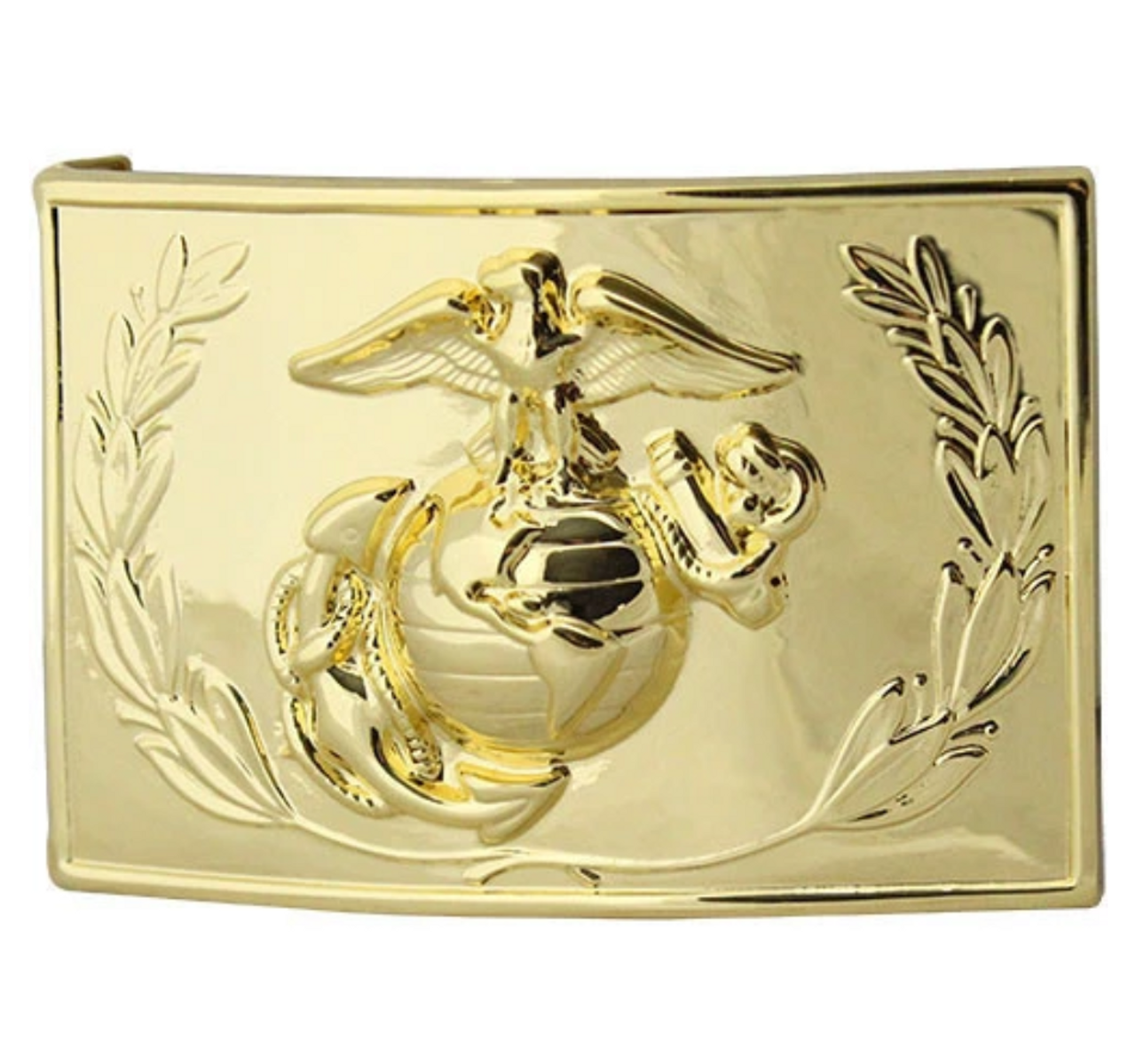 Marine Corps Enlisted Belt Buckle:24K Gold Plated Plain - Military Depot