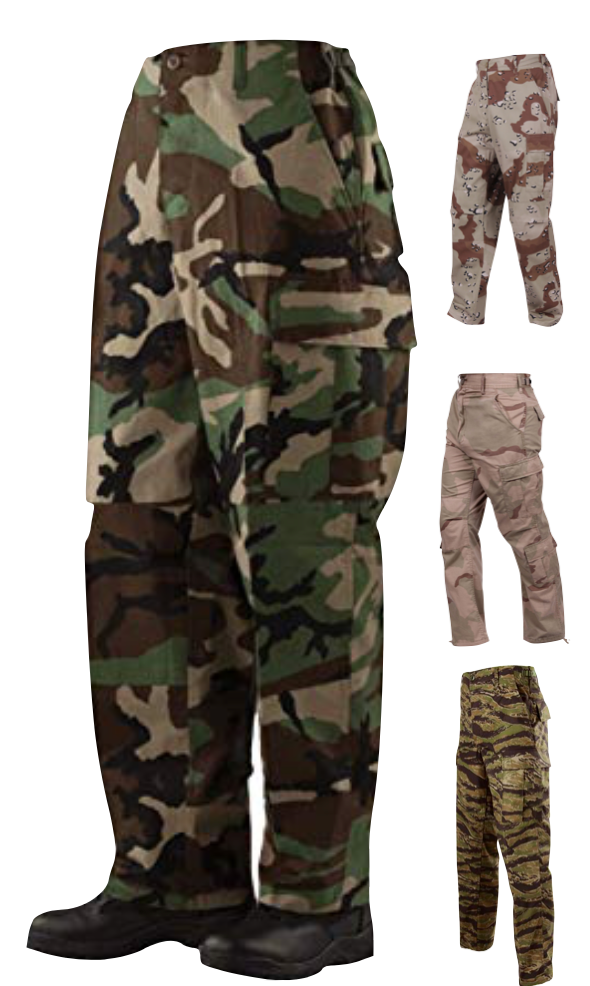 デッドストックUS Army Camo Over Pants Camo BDU Pants - Military Depot