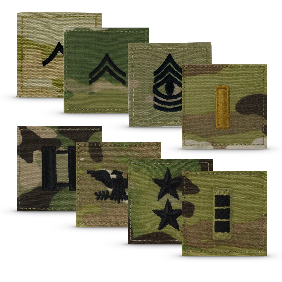 Army OCP Rank - Enlisted and Officer 