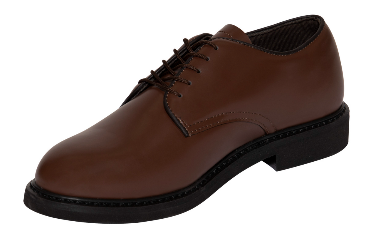 AGSU Men's Dress Brown Uniform Oxford Shoes Military Depot