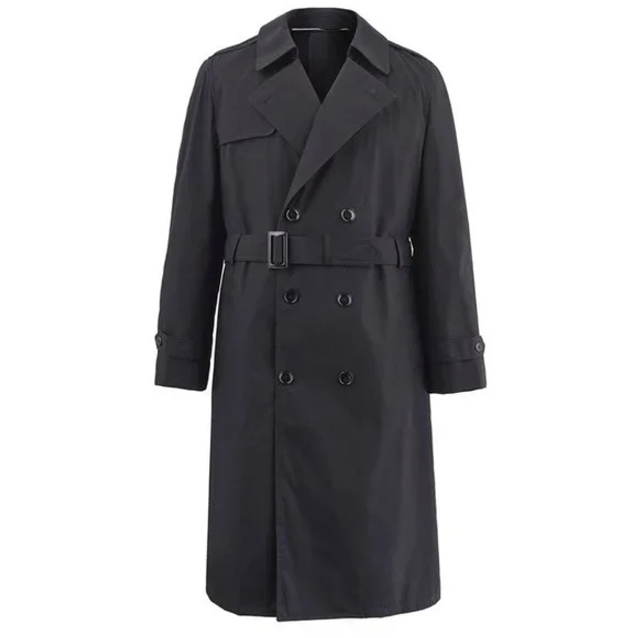 US Military Men's All Weather Black Trench Coat - Military Depot