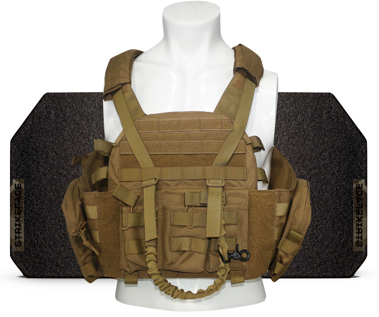 Deluxe MOLLE Plate Carrier Vest and Pouches With Level III+ Plates Military Depot