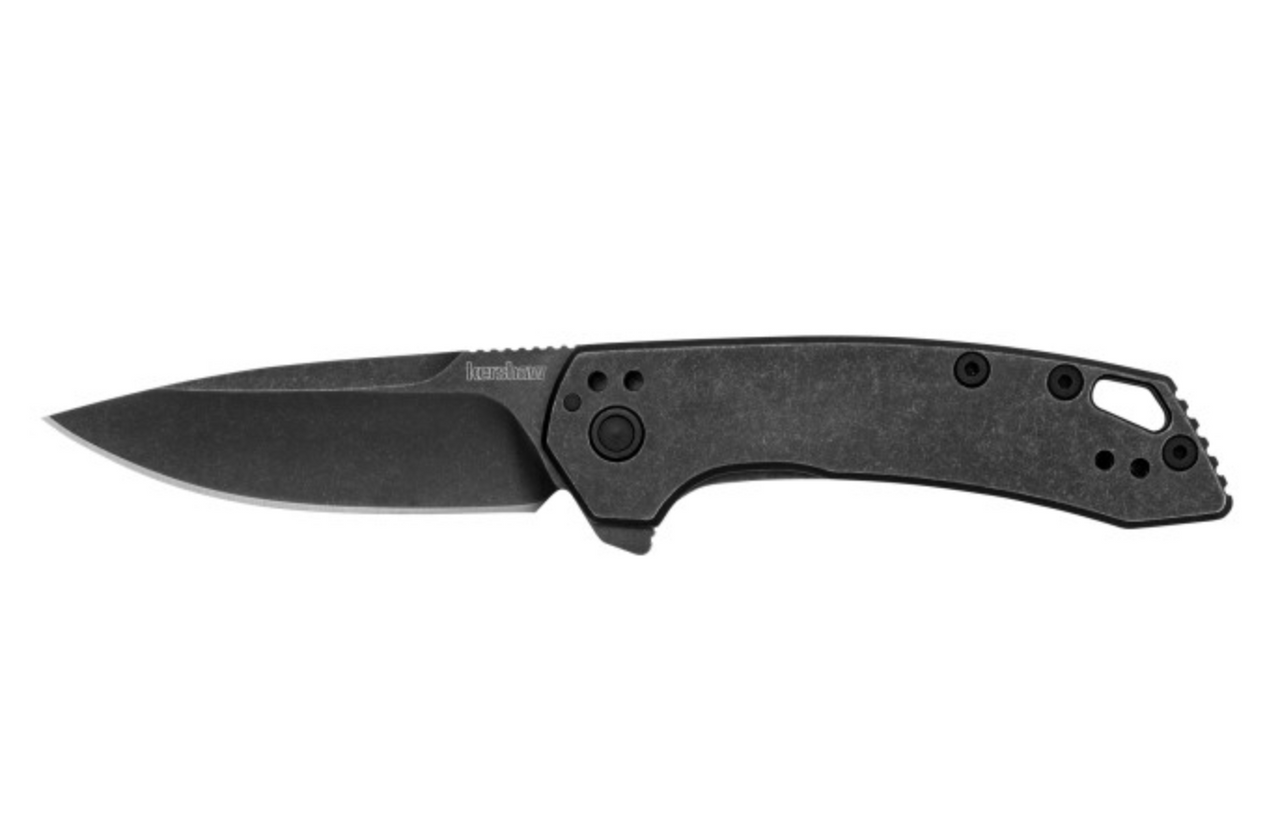 Kershaw Radar Frame Lock Black Steel Pocket Knife Military Depot