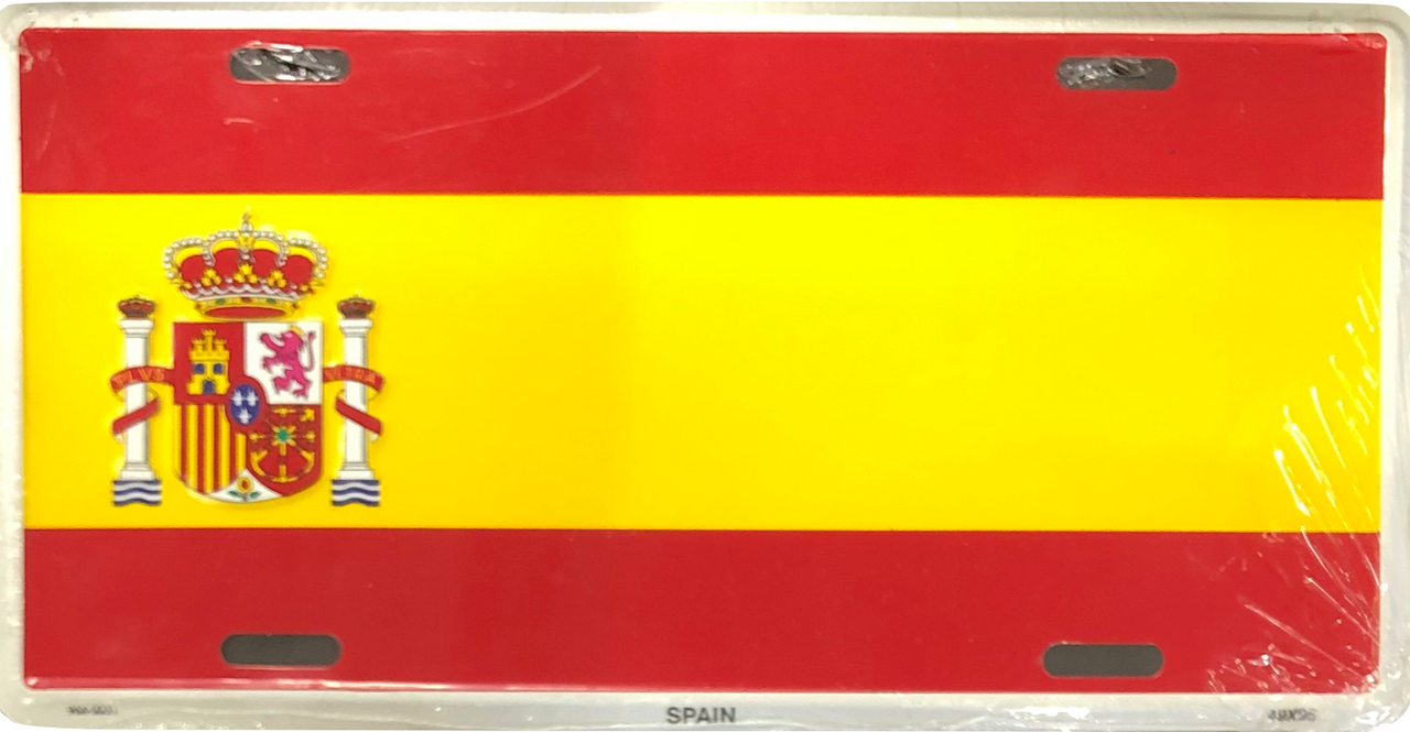 SPAIN LICENSE PLATE Military Depot
