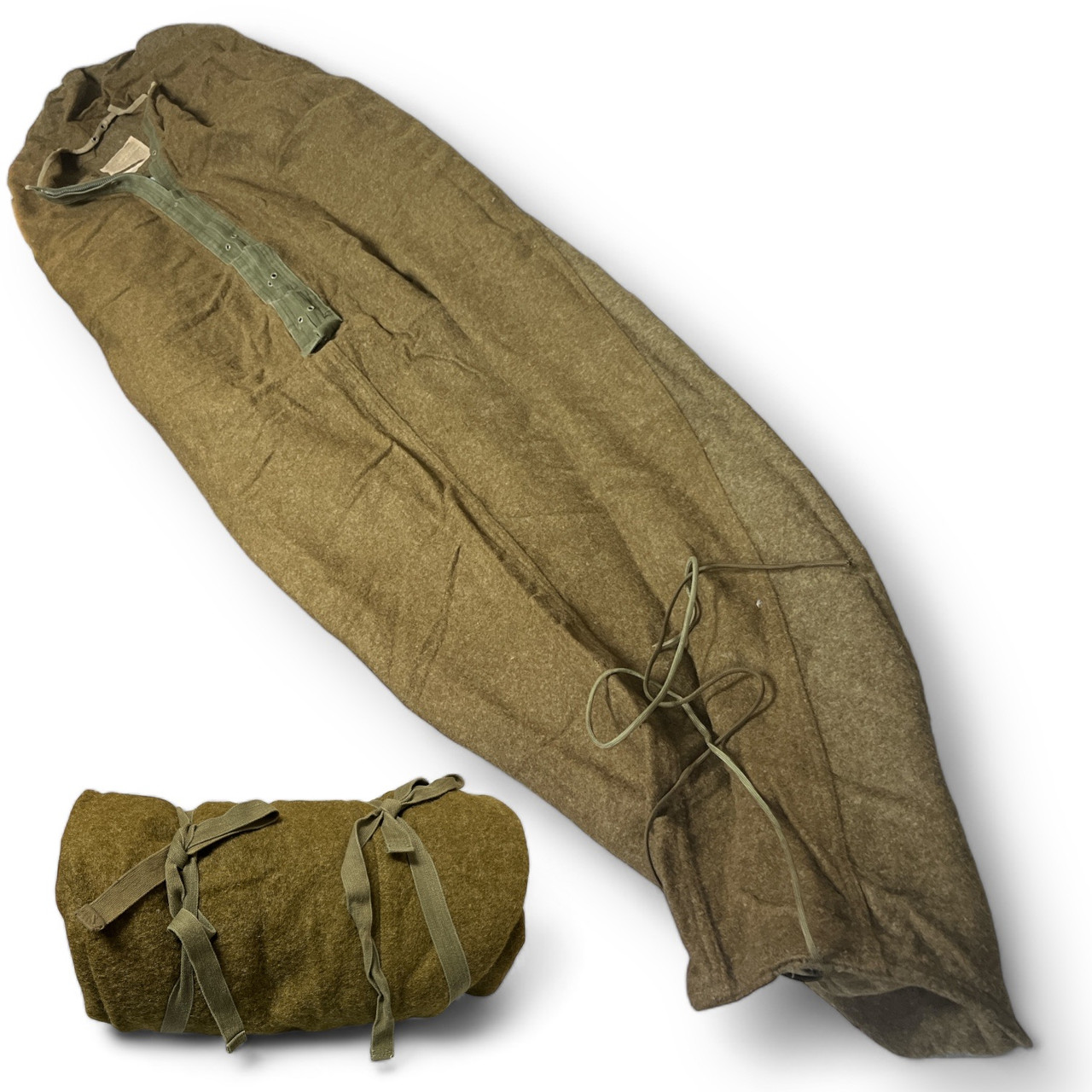 US Issue WWII 100% Wool Sleeping Bag Military Depot