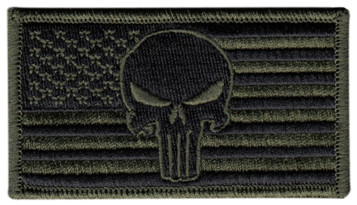 Patch PVC Punisher Texas Lone Star American Sniper DEVGRU - 2.8x2.4 Pouces - Velcro - Souple Et Lavable - Style Tactique