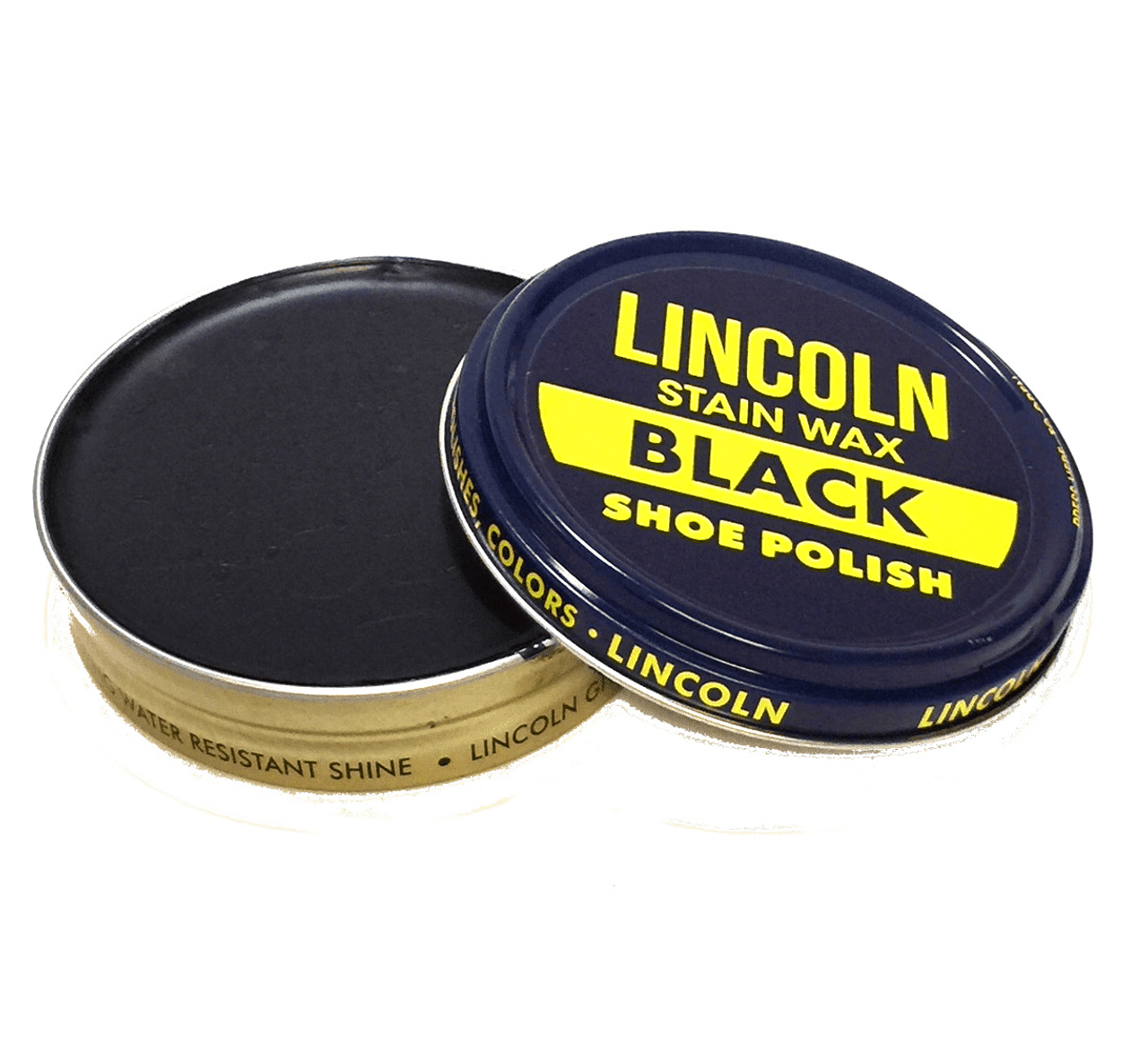 Lincoln Stain Wax Shoe Polish - Black 