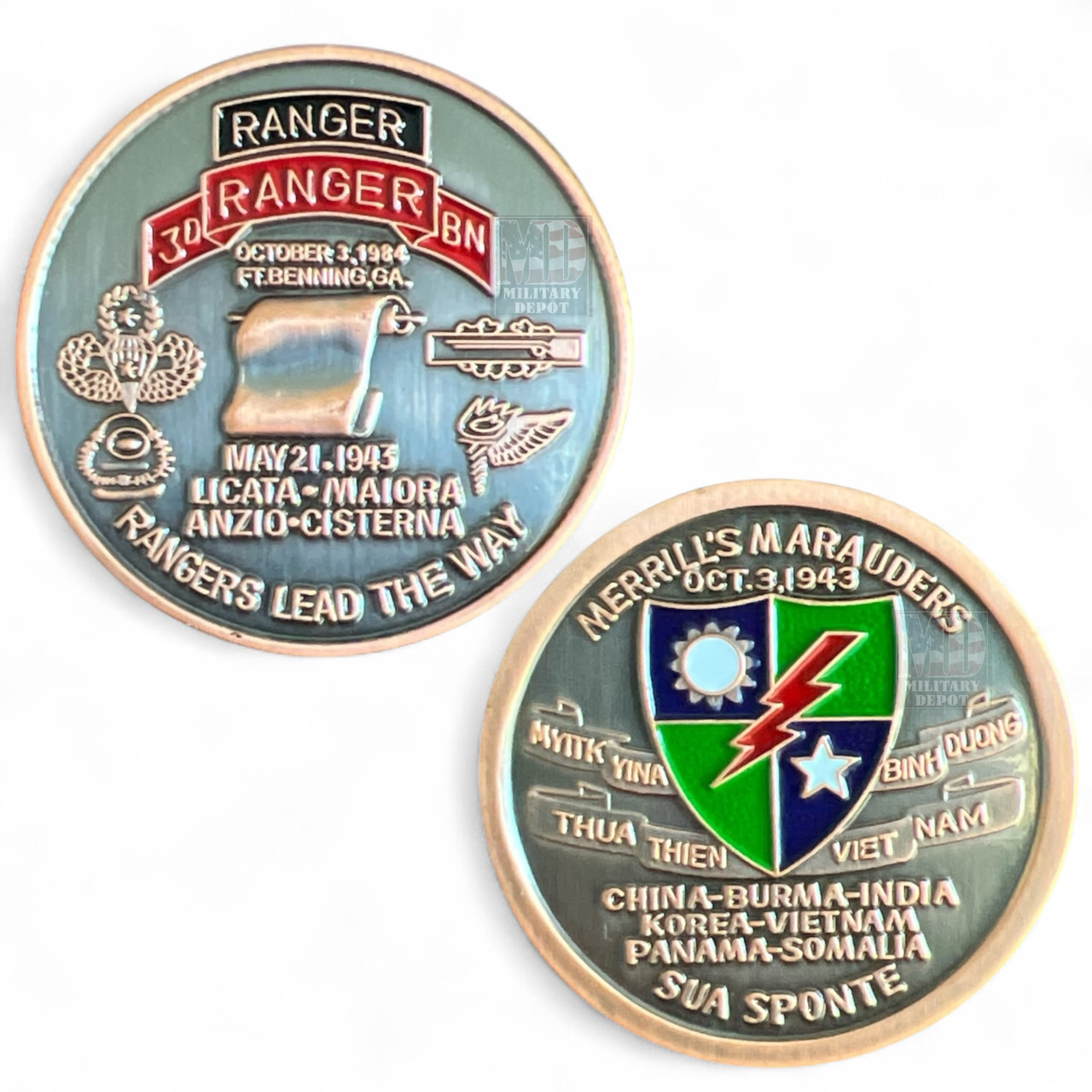 3rd Ranger Battalion & Merrill’s Marauders Challenge Coin – Rangers ...