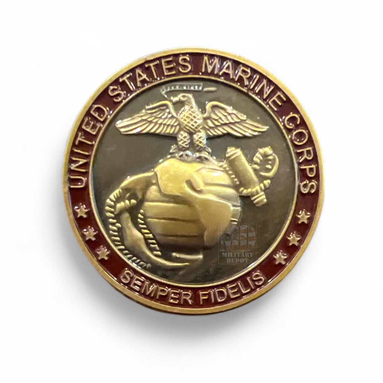 米海兵隊チャレンジ／Marine Corps Challenge Coin USMC Challenge Coin – Eagle Globe & Anchor and Iwo Jima Memorial