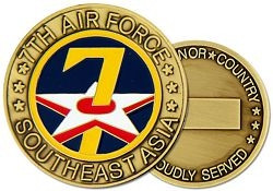 7th Air Force Challenge Coin – Southeast Asia Campaign, Proudly Served ...