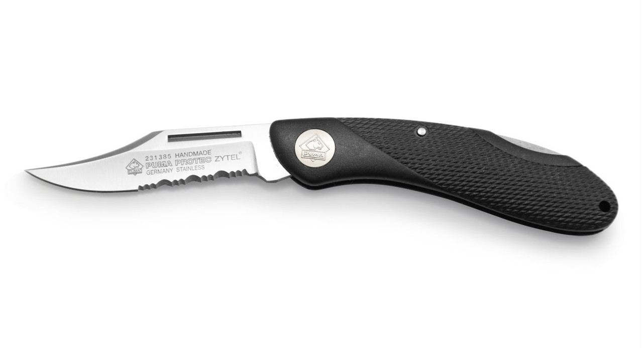 Puma Sportec Serrated Knife P231245 – German Lockback Folding Knife